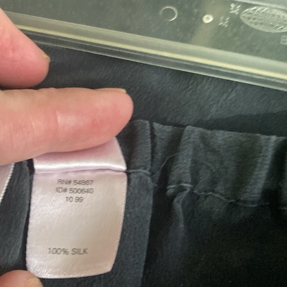 Vintage Victoria Secret Silk Black Lounge Pants - Picture 6 of 6